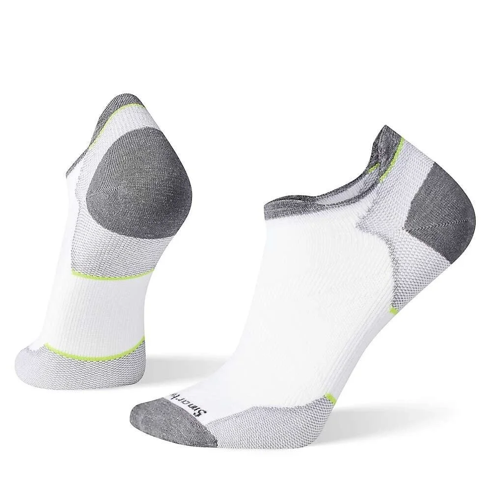 Smartwool Run Zero SW001651 Men's Large White Cushion Low Ankle Socks ERK2035